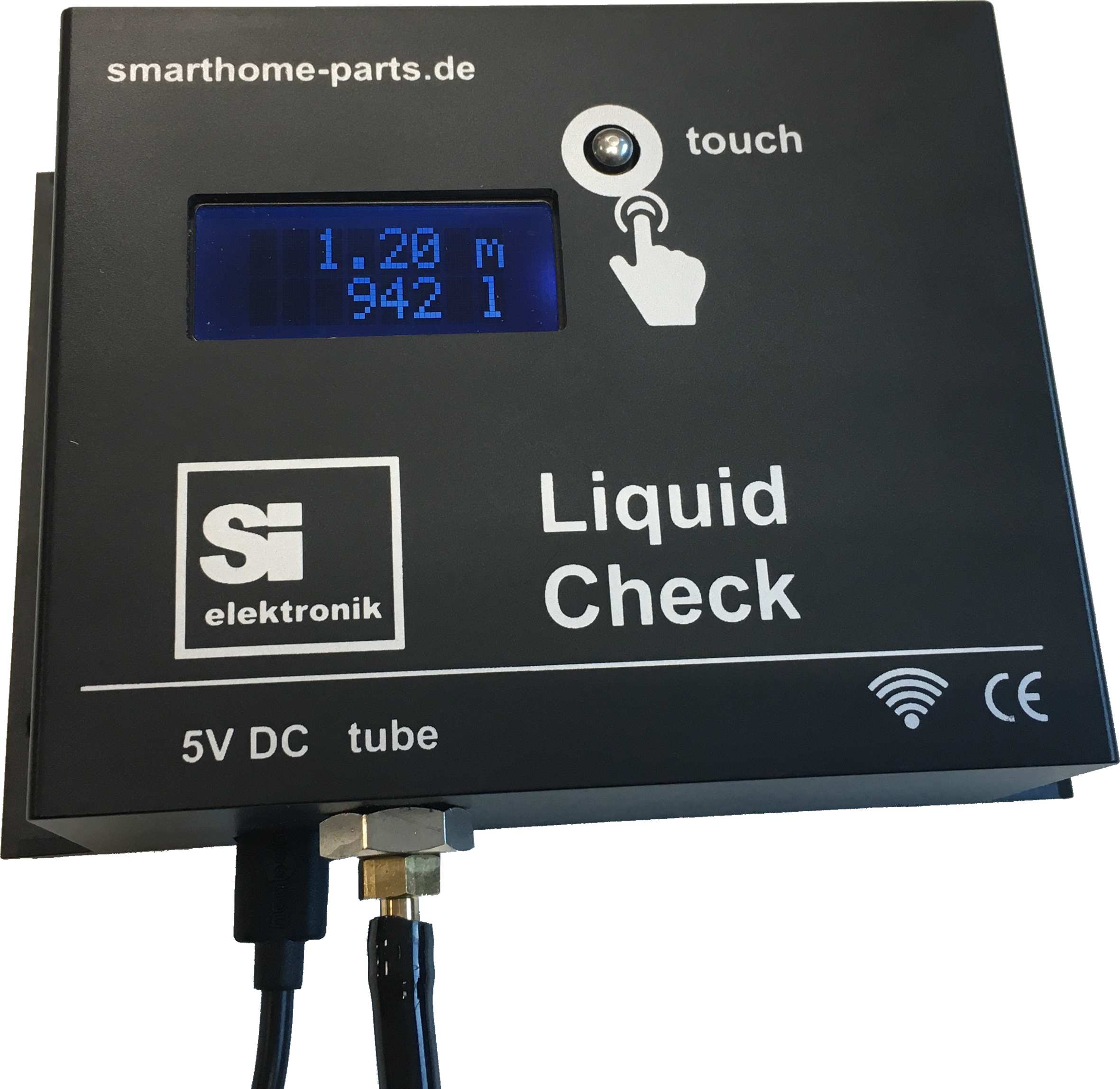 Liquid-Check Füllstandsanzeige mit Smarthome-Anbindung, Regenwasser, Zubehör